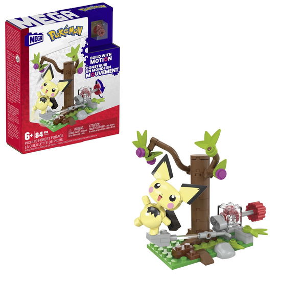Pokemon Mega Construx – Pichus Wald-Futtersuche (Bauset)