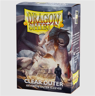 Dragon Shield - 100 Standard Size Card Outer Sleeves - Clear Matte