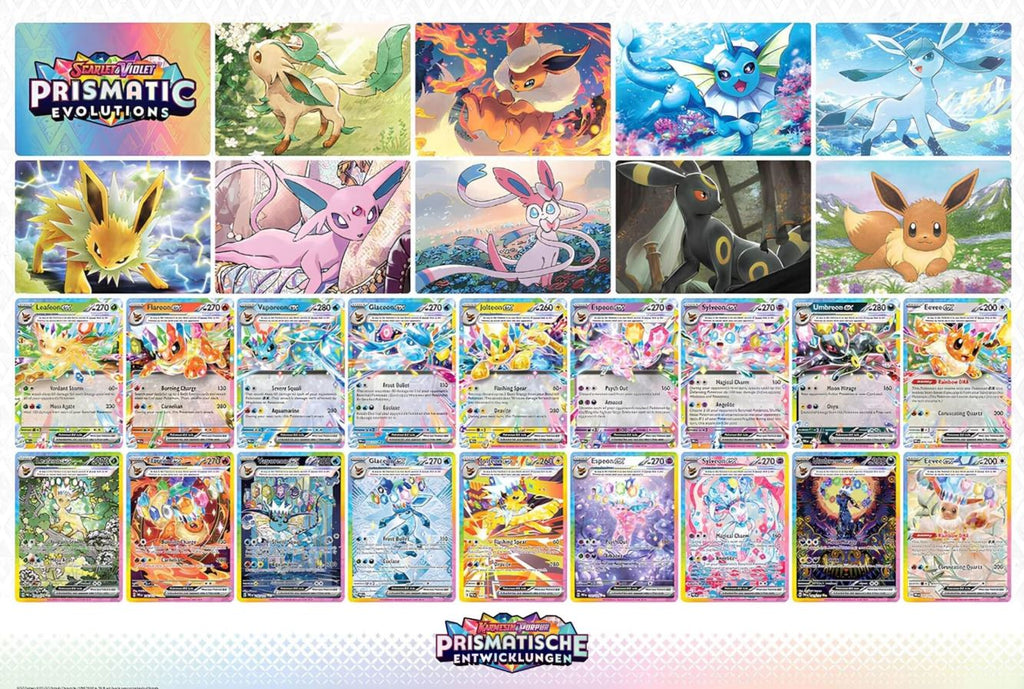 Pokemon Scarlet & Violet SV8.5 – Prismatic Evolutions Poster Collection (englisch)