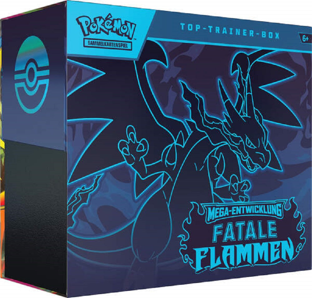Pokemon ME02 Mega Entwicklung – Fatale Flammen Top-Trainer-Box (deutsch)