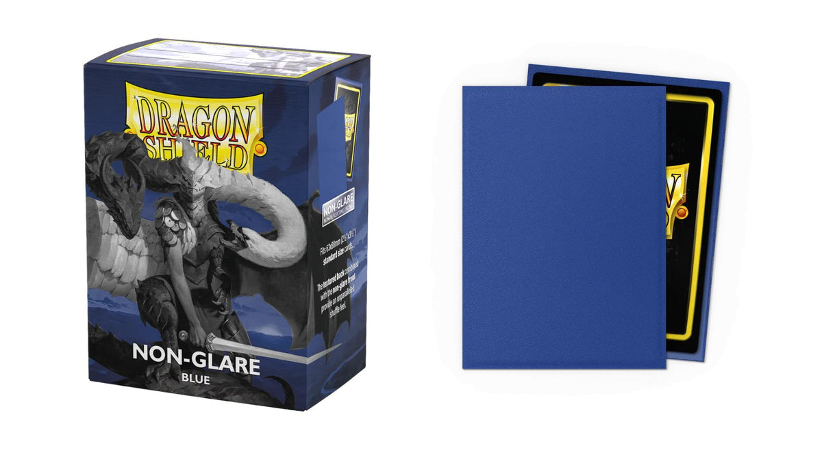 Dragon Shield - 100 Standard Size Card Sleeves - Blue Non-Glare
