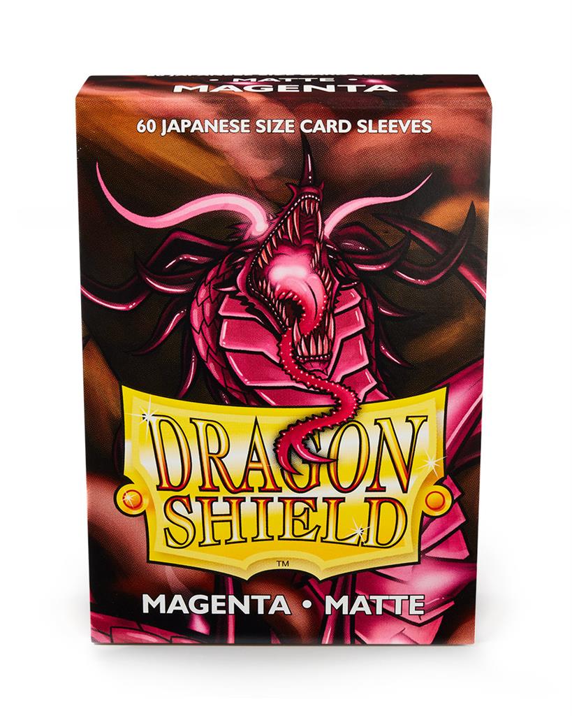 Dragon Shield - 60 Japanese Size Dual Sleeves - Matte Magenta