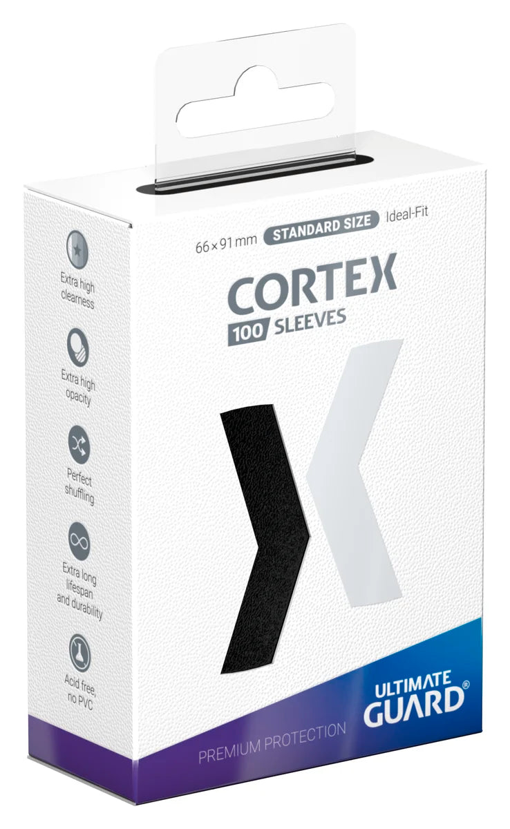 Ultimate Guard Cortex Sleeves – 100 Matte Kartenhüllen (Standardgröße) - Black