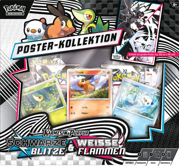 Pokemon – Karmesin & Purpur KP10.5: Schwarze Blitze & Weiße Flammen Poster-Kollektion (Deutsch)