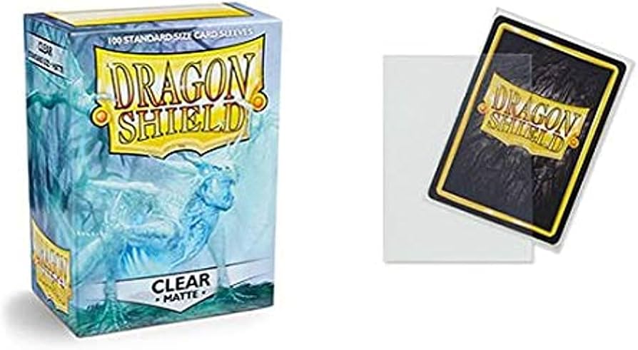 Dragon Shield - 100 Standard Size Card Sleeves - Matte Clear
