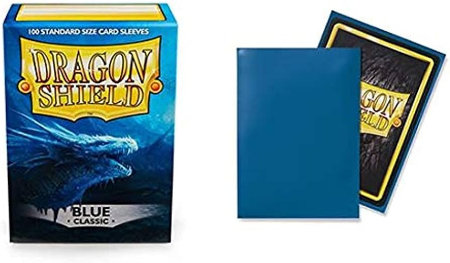 Dragon Shield - 100 Standard Size Card Sleeves - Blue Classic