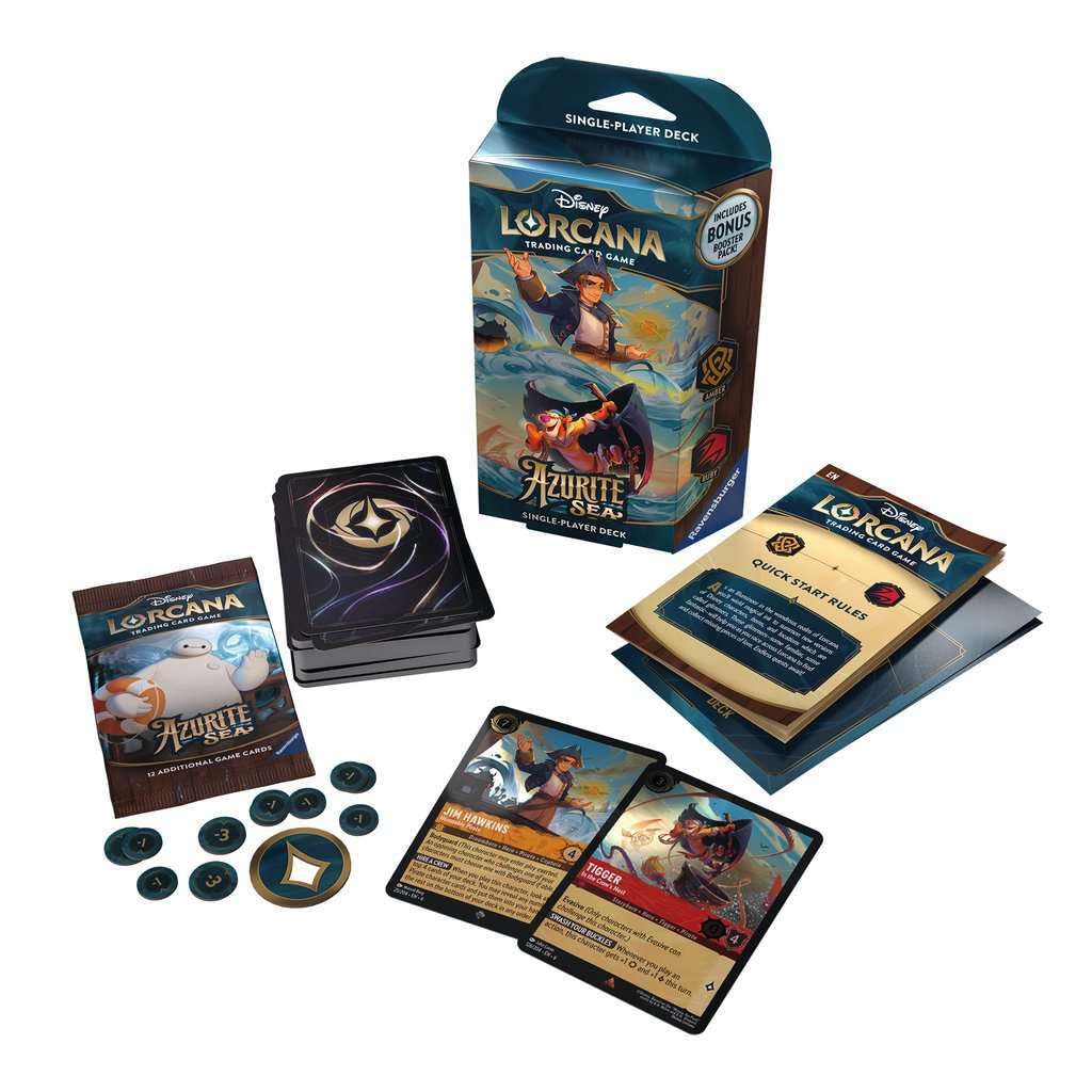 Disney Lorcana Azurite Sea Starter Deck - Amber & Ruby (englisch)