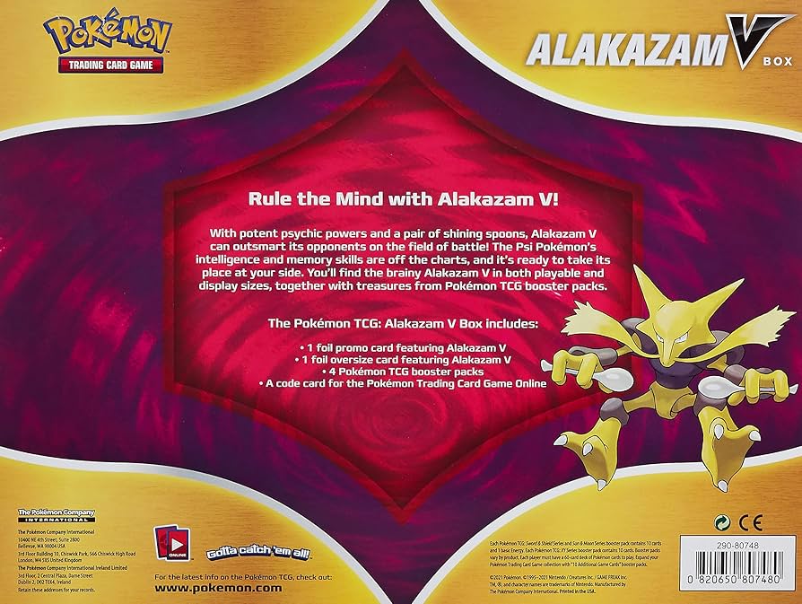 Pokemon – Alakazam V Box (Englisch)