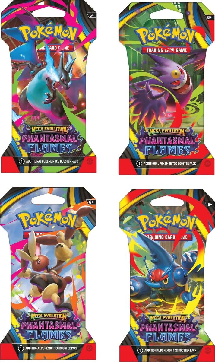 Pokemon Phantasmal Flames ME02 – Sleeved Booster Pack (Englisch)