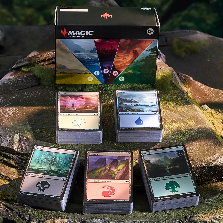 Magic The Gathering – 2025 Land Station (400 Basic Land Cards, Englisch)