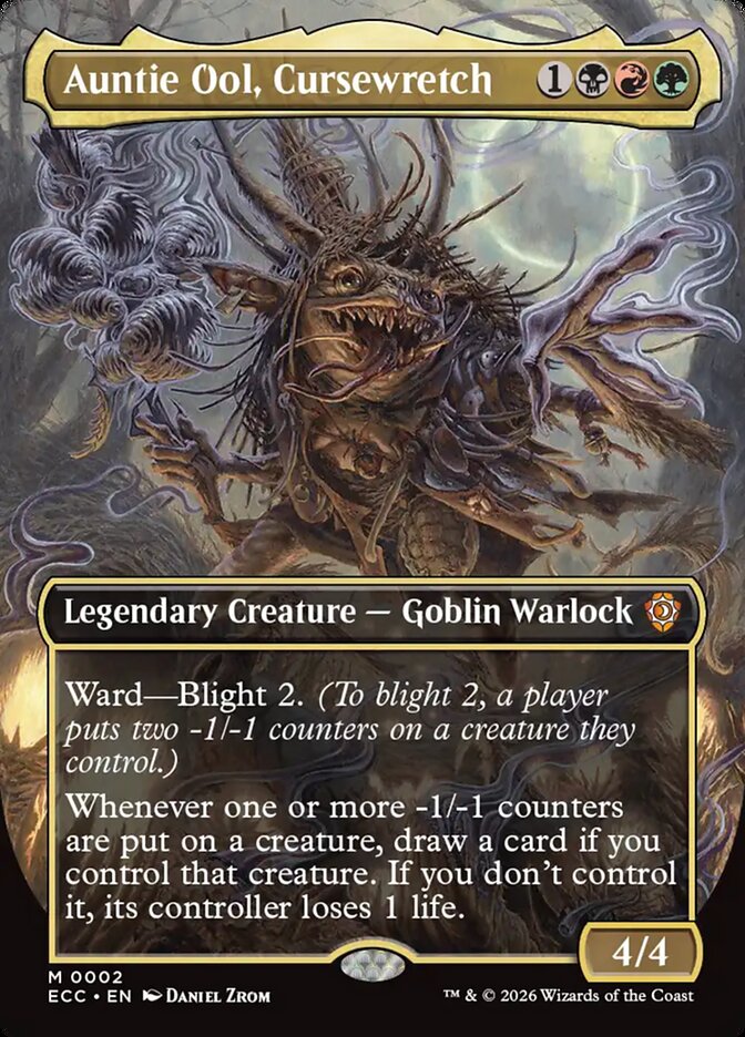 Magic the Gathering Lorwyn Eclipsed Commander Deck – Blight Curse (englisch)