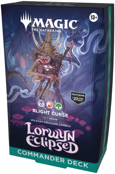 Magic the Gathering Lorwyn Eclipsed Commander Deck – Blight Curse (englisch)