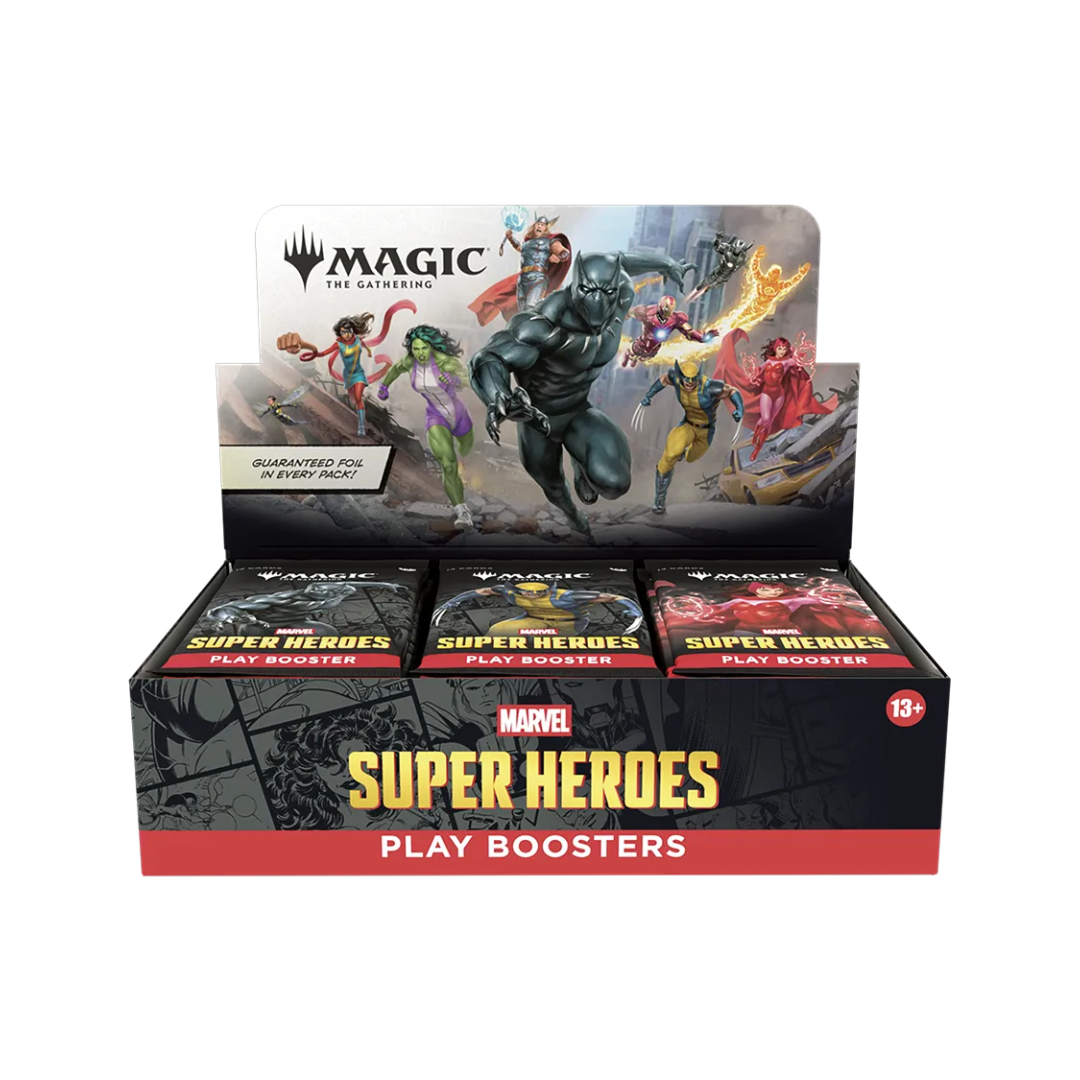 Magic the Gathering Marvel Super Heroes - Play-Booster Display (englisch)