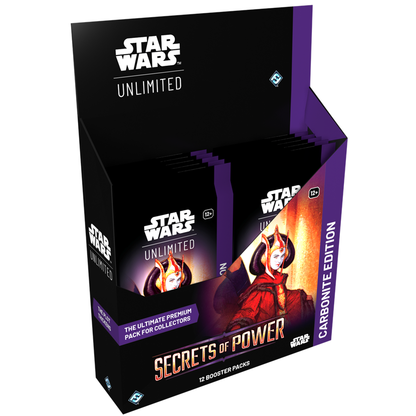 Star Wars: Unlimited – Secrets of Power Carbonite Booster Display (Englisch)