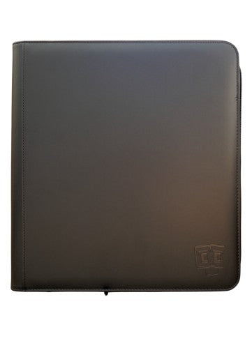 TCG Guru – 12-Pocket Binder Schwarz in Lederoptik
