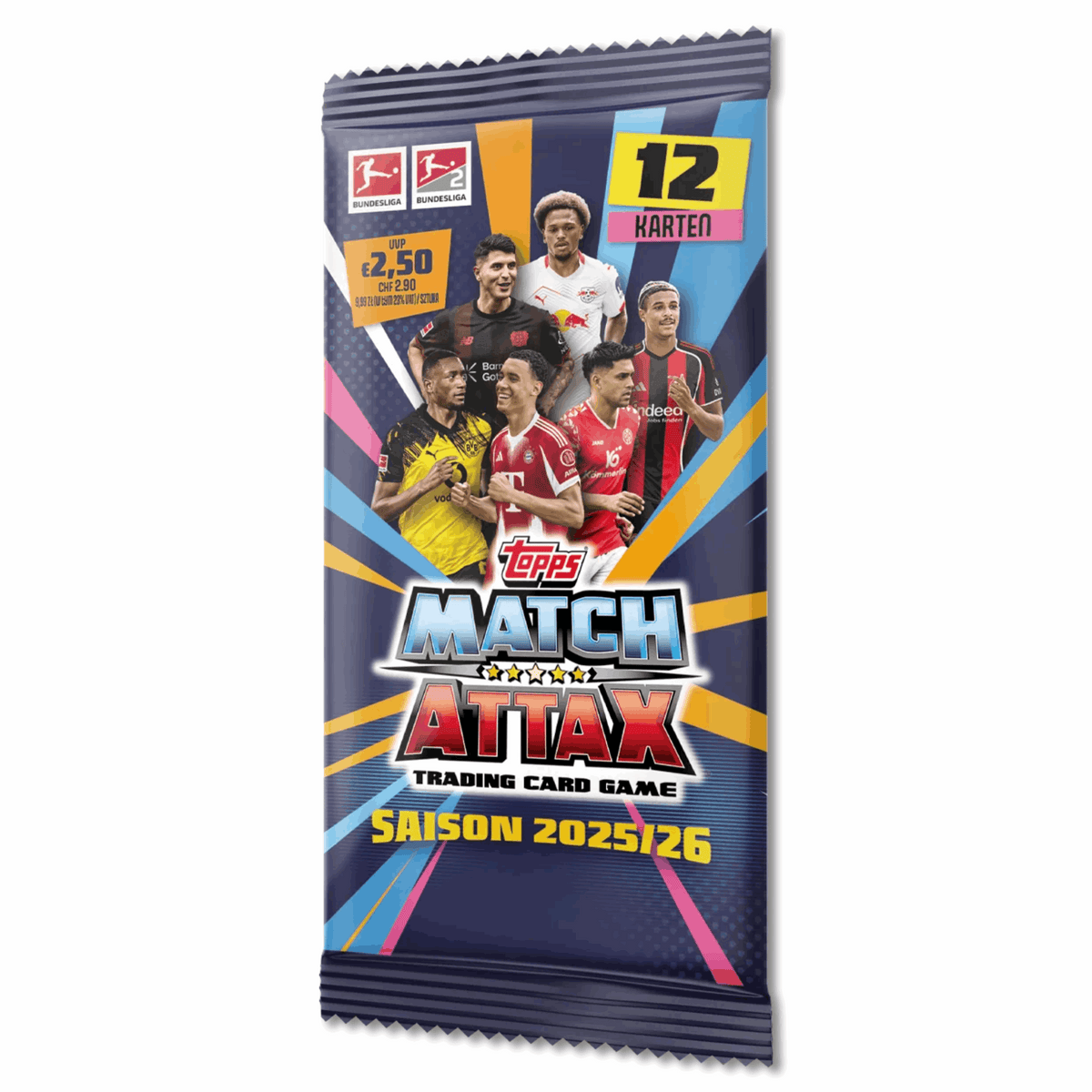 TOPPS Match Attax 2025/26 – Bundesliga Trading Card Game Einzelbooster
