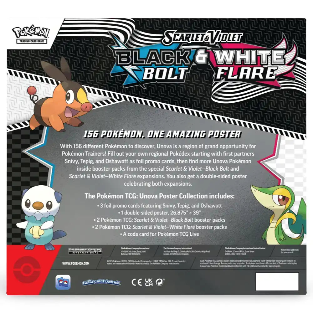 Pokemon – Scarlet & Violet SV10.5: Black Bolt & White Flare Poster-Collection (Englisch)