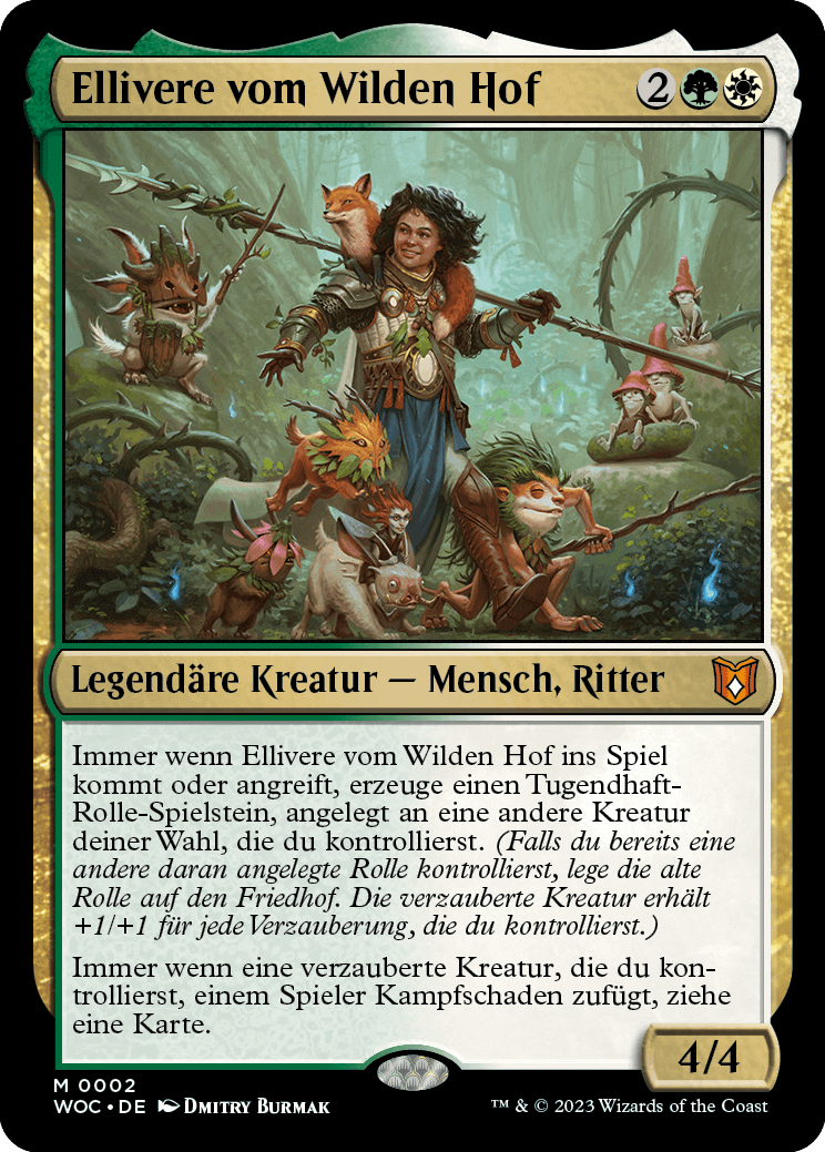 Magic The Gathering – Wilds of Eldraine –Tugend und Tapferkeit Commander Deck (Deutsch)