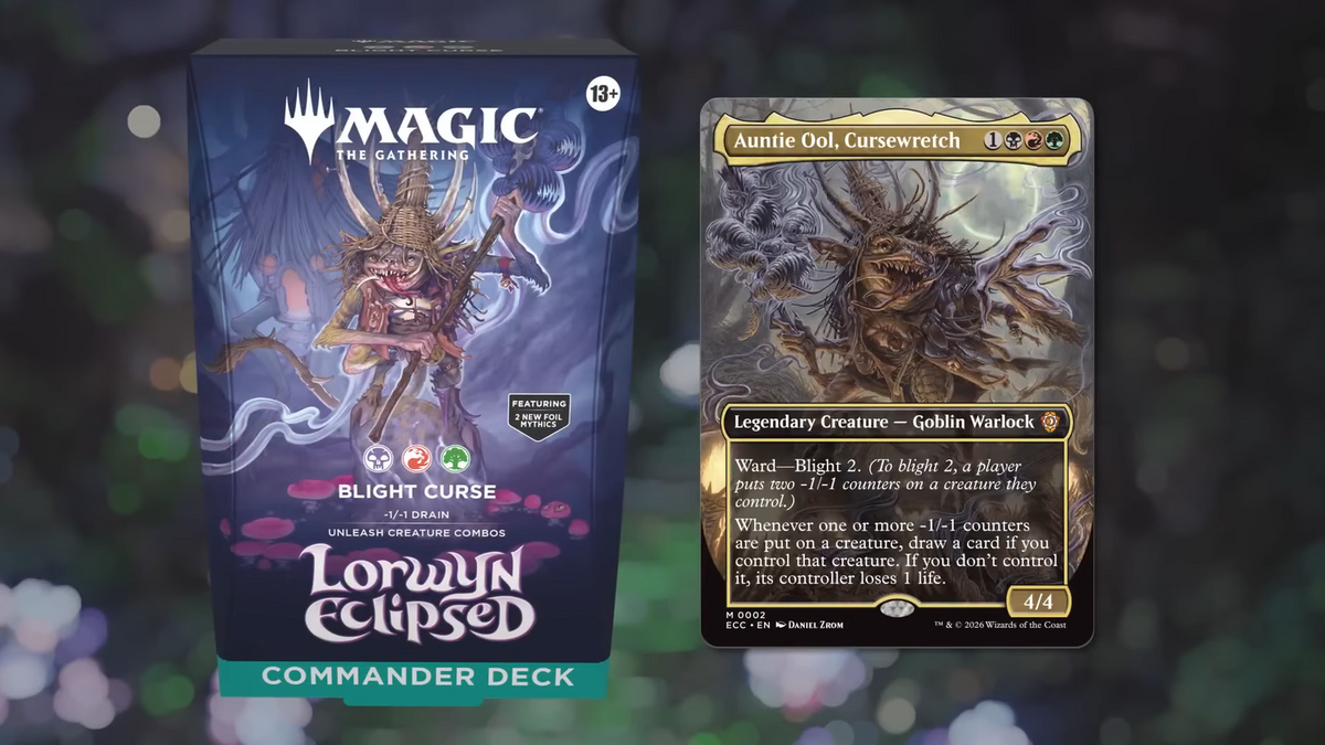 Magic the Gathering Lorwyn Eclipsed Commander Deck – Blight Curse (englisch)
