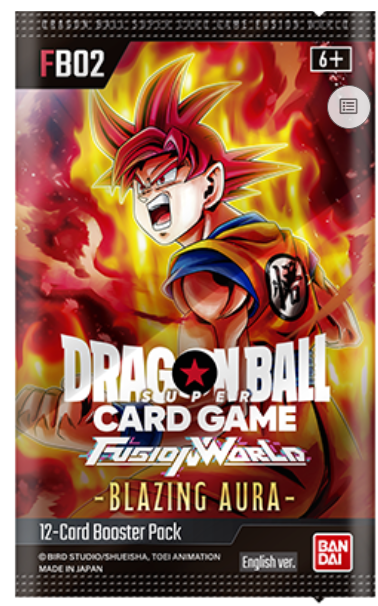 Dragon Ball Super Fusion World – Blazing Aura Booster Pack (FB02, EN)