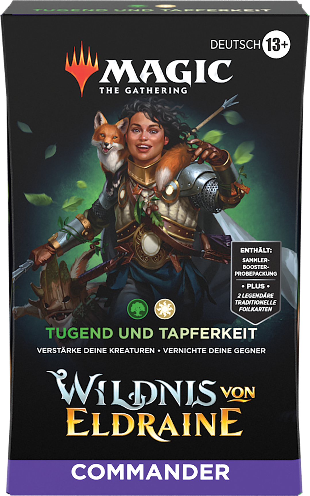 Magic The Gathering – Wilds of Eldraine –Tugend und Tapferkeit Commander Deck (Deutsch)