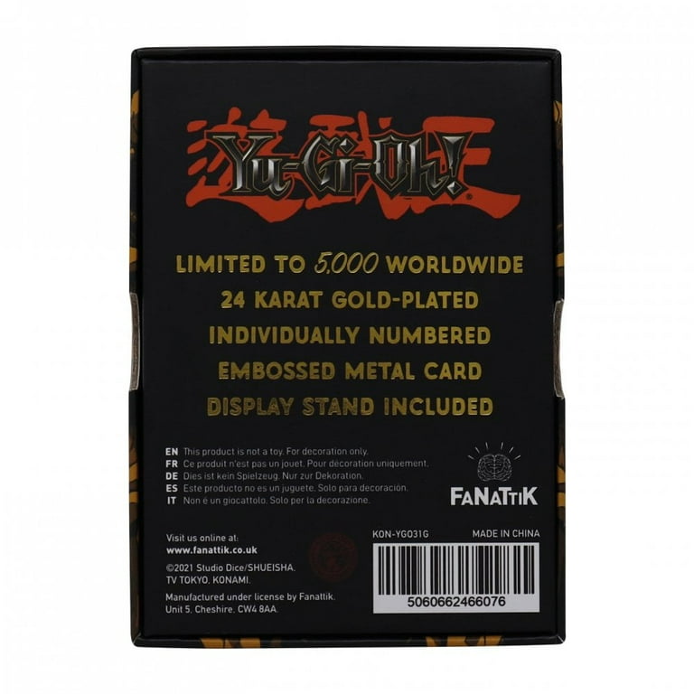 Yu-Gi-Oh! Limited Edition Metal Card (24K Gold Plated) – Summoned Skull