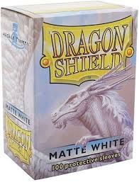 Dragon Shield - 100 Standard Size Card Sleeves - White Matte