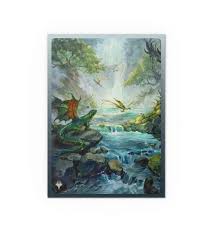 Dragon Shield Matte Dual Art Sleeves – MTG Landfall Series – Misty Rainforest (100 Sleeves, Standardgröße)