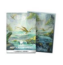 Dragon Shield Matte Dual Art Sleeves – MTG Landfall Series – Misty Rainforest (100 Sleeves, Standardgröße)