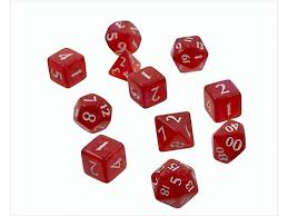 Ultra Pro - Eclipse 11 Dice Set - Apple Red