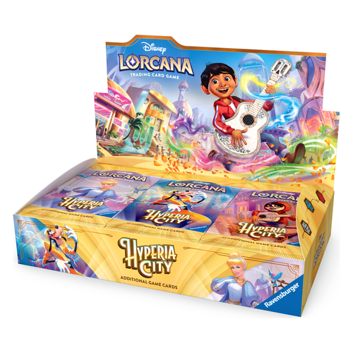 Disney Lorcana Hyperia City Booster Display Englisch