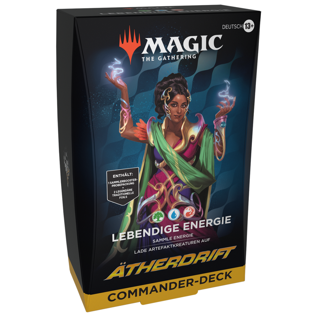 Magic the Gathering Aetherdrift Commander Deck – Lebendige Energie (deutsch)