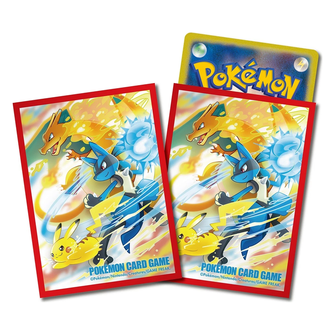 Pokemon Center Deck Shield Battle Start! Rot 64 Sleeves