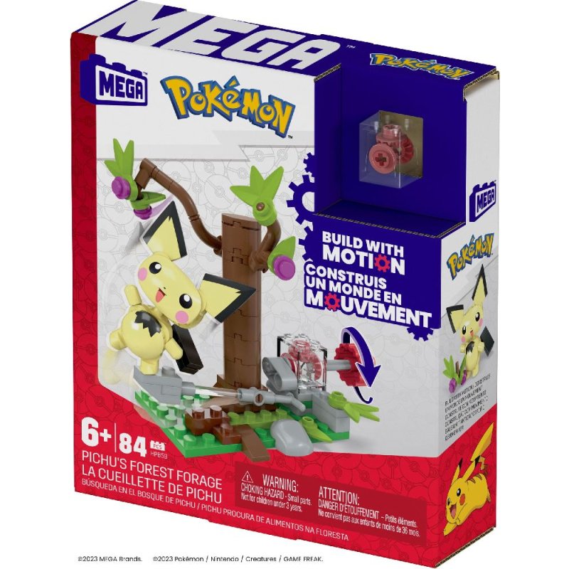 Pokemon Mega Construx – Pichus Wald-Futtersuche (Bauset)