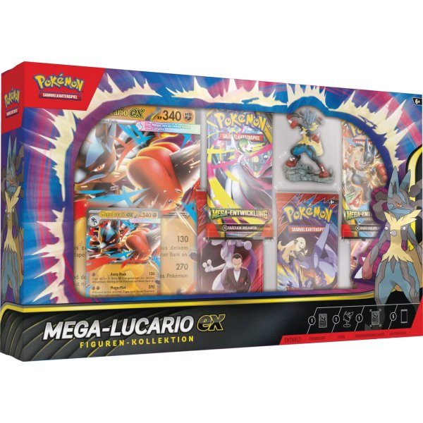 Pokemon Mega Entwicklung Mega-Lucario-ex Figuren-Kollektion (Deutsch)