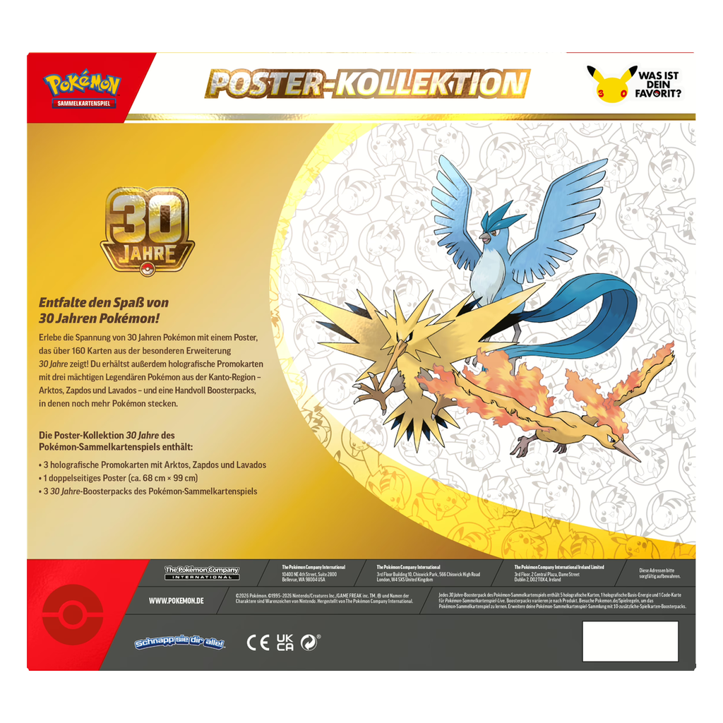 Pokémon 30 Jahre – Poster-Kollektion (deutsch)