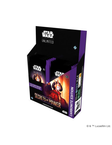 Star Wars: Unlimited – Secrets of Power Carbonite Booster Display (Englisch)