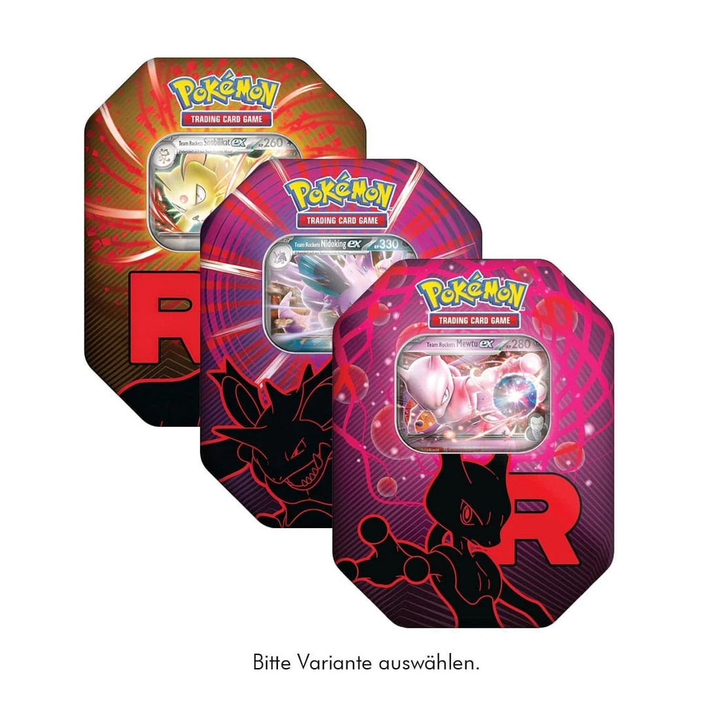 Pokemon TCG Team Rocket ex Tin – Mewtwo ex / Nidoking ex / Persian ex (englisch)