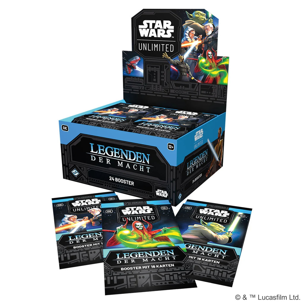 Star Wars: Unlimited – Legenden der Macht Booster-Display (Deutsch)