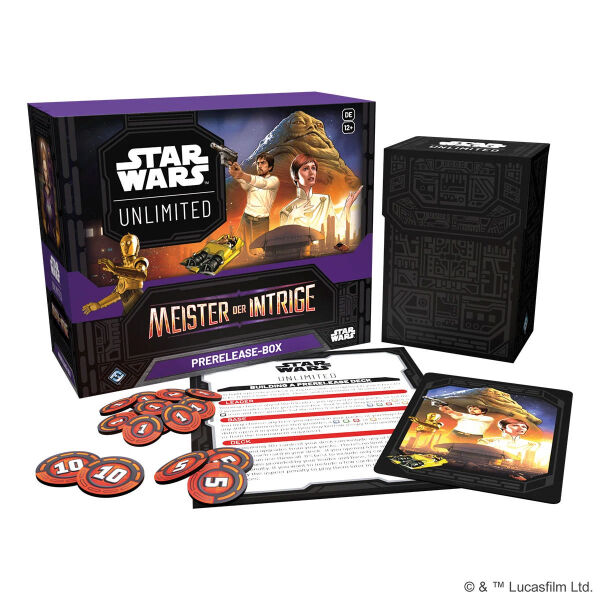 Star Wars: Unlimited – Meister der Intriege Prerelease Kit (Deutsch)