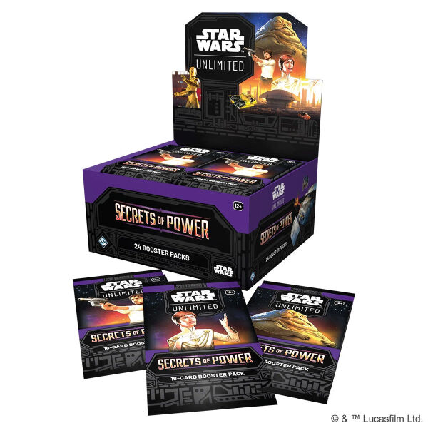 Star Wars: Unlimited – Secrets of Power Booster Display (Englisch)