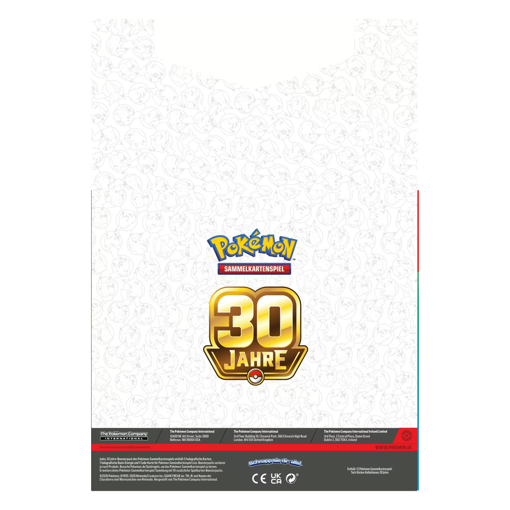 Pokémon 30 Jahre – Tech-Sticker-Kollektion (deutsch)