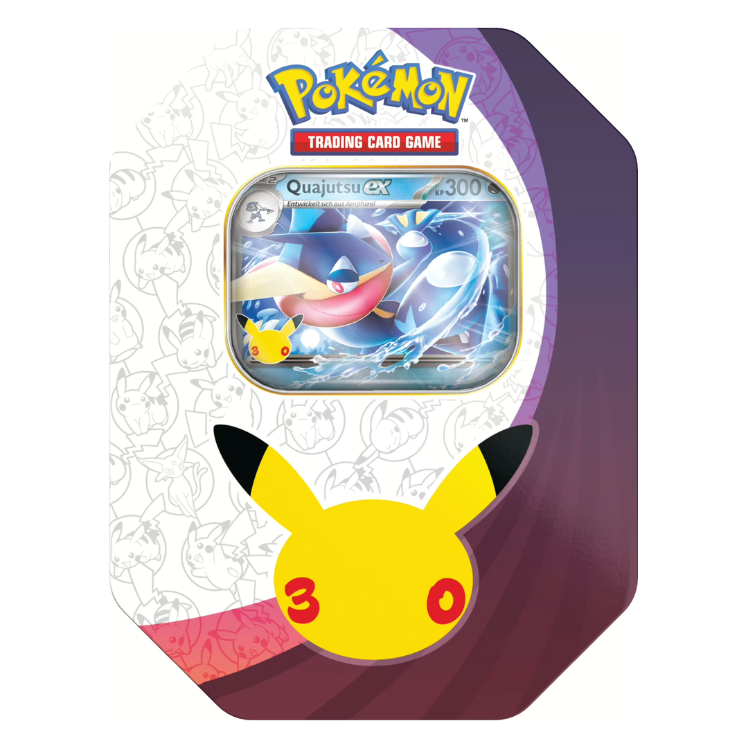 Pokémon 30 Jahre – Tin-Box #2 Nacht: Quajutsu-ex (deutsch)