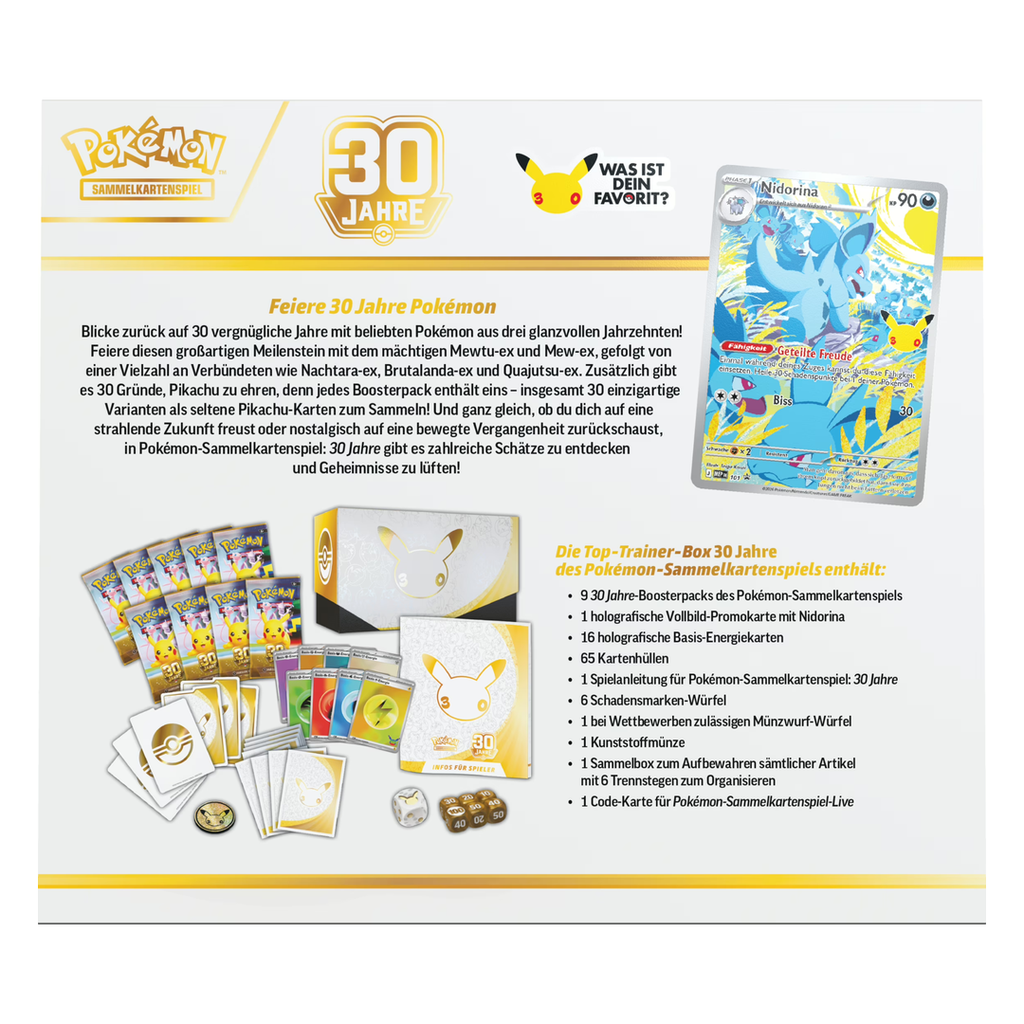 Pokémon 30 Jahre – Top-Trainer-Box (deutsch)
