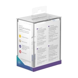 Ultimate Guard Boulder Deck Case 60+ Standardgröße – Transparent
