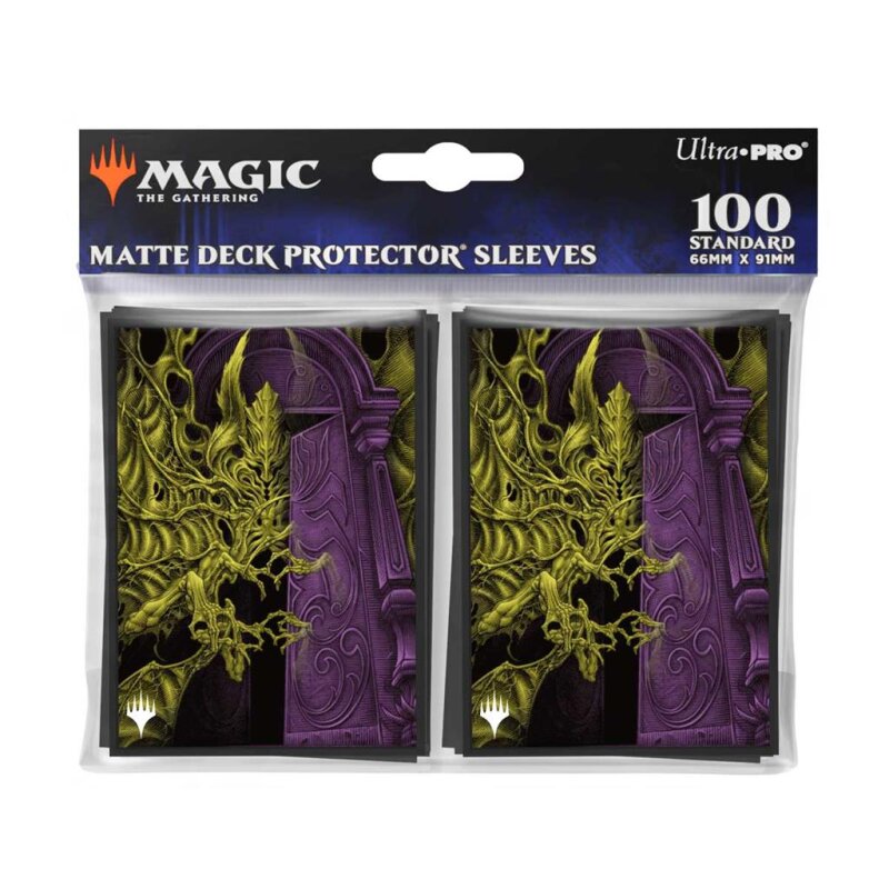 Ultra Pro – Magic The Gathering Duskmourn 100ct Deck Protector Sleeves - Valgavoth, Terror Eater