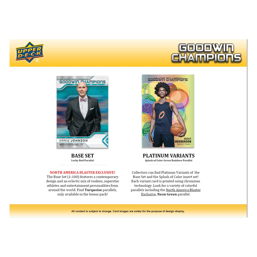 Upper Deck Goodwin Champions 2023 Blaster Box – Ansicht 2