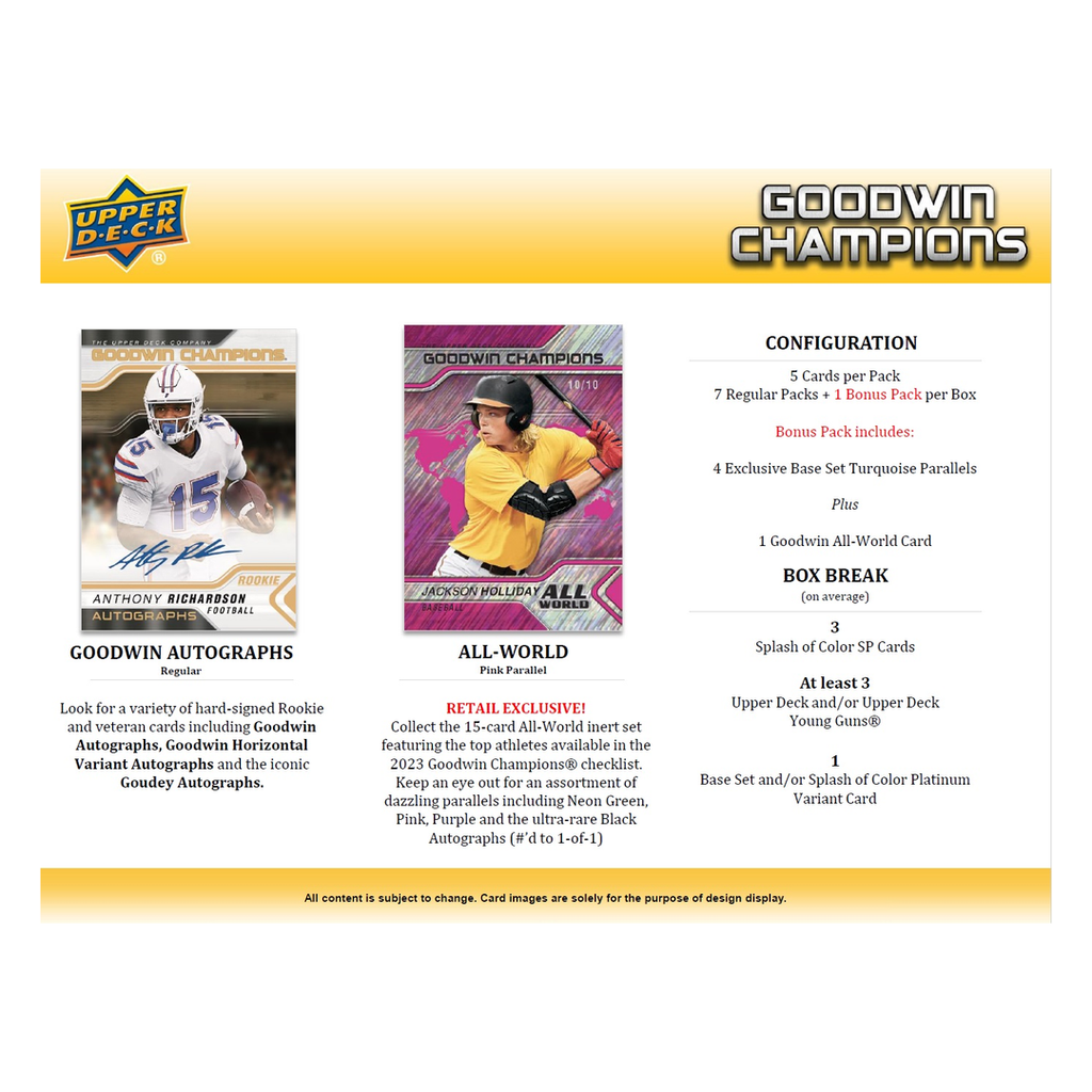 Upper Deck Goodwin Champions 2023 Blaster Box – Ansicht 4