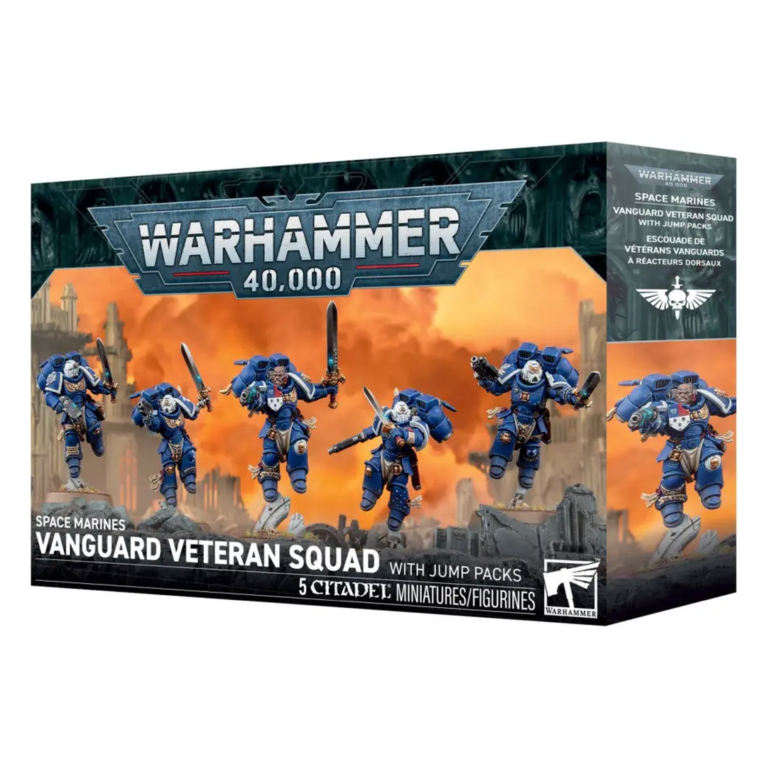 Warhammer 40.000 Space Marines Vanguard Veteran Squad with Jump Packs
